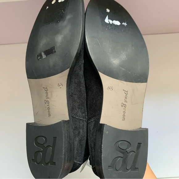 Paul Green Women Jax Fine Black Suede Chelsea Boots size Austrian 6.5/US 9 - Picture 9 of 10